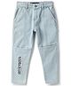 Tales & Stories Denim Woven Abstract Patch Detailed Jeans - Light Blue
