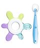 Tinny Tots Baby Silicone Teether Designed For Gum Relief With Ultra-Soft Food-Grade Silicone Spoon BPA Free (ASSORTED COLOURS)