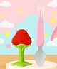 Tinny Tots Baby Soft Silicone Fruit Shape Teething Teether  With Ultra-Soft Food-Grade Silicone Spoon BPA Free (MIX COLOURS)