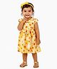 JusCubs Cotton Knit Cap Sleeves Floral Printed Dress - Multi Colour