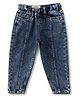 JusCubs Denim Woven Front Seam Detailed Mild Washed Stretchable Jeans - Blue