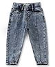 JusCubs Denim Woven Front Seam Detailed Washed Stretchable Jeans - Blue