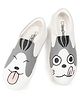 IMAGINO Animals Hand Painted Slip On Shoes - Grey