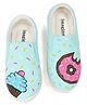 IMAGINO Donut & Cup Cake Hand Painted Slip On Shoes - Mint