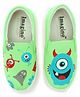 IMAGINO Monsters Hand Painted Slip On Shoes - Green