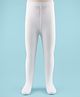 Cute Walk by Babyhug Knit Anti-Bacterial Wash Tights - White