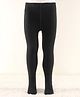 Cute Walk by Babyhug Knit Full Length Anti Bacterial Solid Colour Tights - Black