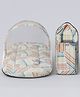 StarAndDaisy 2-in-1 Baby Sleeping Bag with Mosquito Net for Newborn Soft & Breathable Cotton Sleeping Sack Cum Wrapper Foldable Bag for Baby Protection-Check Print
