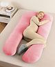 StarAndDaisy Baby Maternity Pillow U Shape for Mothers, Comfortable Body Pillow for Back, Belly, Legs & Hip Support, Pregnancy Resting Pillow with Washable Cover-Pink
