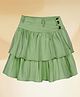 PURPLE UNITED KIDS Denim Woven Solid Comfort Fit Layered Skirt - Light Green