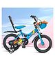 Vesco Cycles Kiddo 14T Kids Cycle for Boys & Girls | Steel Rim | 14T Cycle for Kids with Balance Wheel |  Back Rest & Rigid Fork | 9 Inch Frame Size | Ideal for Ages 3-6 Years (Blue)