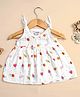Kidbea Muslin Woven Sleeveless Ice Cream Printed Dress - Multi Colour