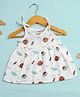 Kidbea Muslin Woven Sleeveless Space Theme Printed Dress - Multi Colour