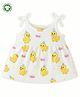 Kidbea Muslin Woven Sleeveless Baby Duck Printed Dress - Multi Colour