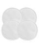 The Cheeky Kidzz Pack of 4 Reusable & Washable Maternity Nursing Soft Cotton Breast Pads for Feeding Mothers (White)