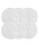 The Cheeky Kidzz Pack of 6 Reusable & Washable Maternity Nursing Soft Cotton Breast Pads for Feeding Mothers (White)