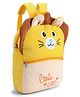 Play Nation Lion Soft Toy Bag  Yellow| Backpack for Pre-School| Picnic & Travel| Plush & Lightweight| Adjustable Padded Shoulder Strap| Fancy Mini Backpack for Boys & Girls - Height 14 Inches