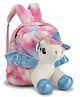 Play Nation Unicorn Soft Toy Bag  Multicolor| Backpack for Pre-School| Picnic & Travel| Plush & Lightweight| Adjustable Padded Shoulder Strap| Fancy Mini Backpack for Boys & Girls - Height  12 Inches