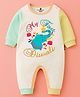 The Peppy Tend 100% Cotton Knit Diwali Theme Full Sleeves My First Diwali Text Printed Romper - Multi Colour