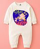 The Peppy Tend 100% Cotton Knit Diwali Theme Full Sleeves Ghar Ka Ganesh Text Printed Romper - White