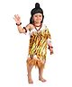BookMyCostume One Shoulder Lord Shiva Costume With Wig & Accessories Set - Brown & Yellow