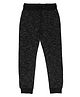 ALAN JONES Cotton Blend Knit  Abstract Designed Joggers - Black