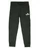 ALAN JONES Cotton Blend Knit Text Printed Joggers  - Olive