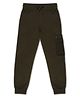 ALAN JONES Cotton Blend Knit Solid Joggers - Olive
