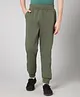ALAN JONES Cotton Blend  Knit Solid Joggers - Olive Green