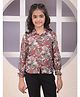 CRIMSOUNE CLUB Viscose Woven Full Sleeves Floral Printed Shirt - Maroon