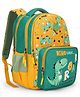 CITIZEN Dino Roar Backpack for Kids - 6 To 9 Years, 26L Yellow - 16 Inches