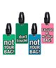 Storite Luggage Tags/Bag/Travel ID Label Tags for Suitcase & School Bags Identifier Name Address Label with Silicon Strap | Multicolor (4 Pack)