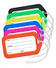 Storite Pack of 6 Luggage Tags, Smart Tags for Travel suitcases, Travel Bags Tags for Easily Identification of Bags (Multicolour)
