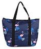 House Of Quirk Reusable Lunch Bag Insulated Lunch Box with Aluminum Foil Lunch Tote Handbag for Women Men School  Office - Blue Flamingo