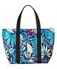 House Of Quirk Reusable Lunch Bag Insulated Lunch Box with Aluminum Foil Lunch Tote Handbag for Women Men School  Office - Blue Jungle