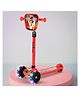 Baybee Joyster Kick Scooter for Kids with 4 Height Adjustable | Foldable Runner Scooters with Magic Board & LED Lights | 3 Wheel Baby Scooters with Rear Brake, Skate Scooter for kids (Red)