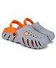 BERSACHE Solid Perforated Slingback Clogs - Orange