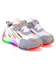 BERSACHE Colour Blocked & Mesh Detailed Velcro Closure LED Shoes - Grey