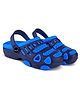 BERSACHE Colour Blocked Slingback Clogs - Blue