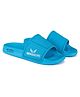 BERSACHE Solid Slip On Sliders - Blue