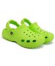 BERSACHE Solid Perforated Slip On Clogs - Green