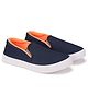 BERSACHE Colour Blocked Slip On Sneakers - Blue