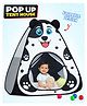 Fiddlerz Popup Play Tent for Kids Dog Design Foldable Colorful Tent House for Boys & Girls Age 1 to 5 - White
