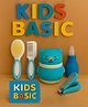 KIDS BASIC Baby Care Grooming Essential Combo | Teddy Style Powder Puff + Nail Cutter + Nose Sucker + Hair Brush & Comb Set- Blue, Blue, Blue, Blue
