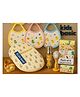 KIDS BASIC Newborn Essentials Gift Combo | Muslin Warm Sleeping Bag + Stainless Steel Feeding Bottle + 6 Muslin Hankies + 3 Knot Bibs + Wooden Rattle- Horse + Giraffe + Silver