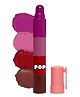 SUGAR POP 4 in 1 Lip Twist 01 Classic  Multi-Use Stackable Lipsticks  Satin Matte Hydrating Formula  Enriched with Castor Oil -6.4 g