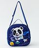 Babyhug Panda Kids Insulated Lunch Box Bag with Adjustable Shoulder Strap & Handle - Blue| Thermal Lunch Carry Bag with Zip Closure for Boys & Girls