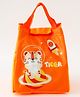 Cute Cosmo Tiger Printed Insulated Lunch Bag for Kids - Orange| Thermal School Tiffin Bag| Lightweight Food Carry Bag with Handles for Boys & Girls