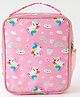 Unicorn Insulated Kids Lunch Bag - Pink| Lightweight School Tiffin Carry Bag| Front Pocket for Cutlery| Side Mesh Pocket| Ideal for School, Office & Picnic