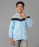 Under Fourteen Only Full Sleeves Cut & Sew Hooded Light Winter Jacket - Blue